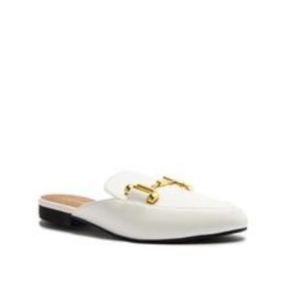 Shoes - White Fashion Mules